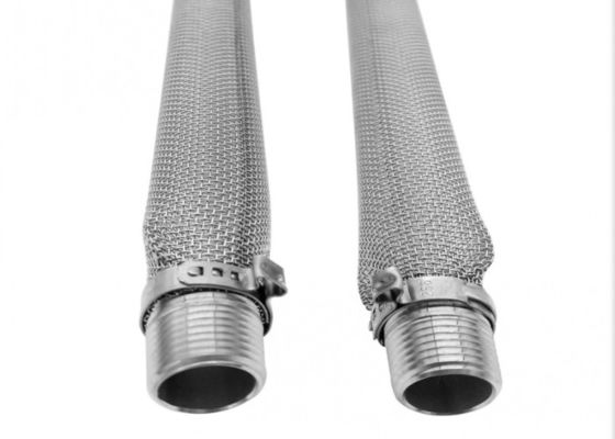 Food Grade 304SS 1/2&quot; NPT Homebrew Beer Wire Mesh Filter Tube 6 Inch 12 Inch