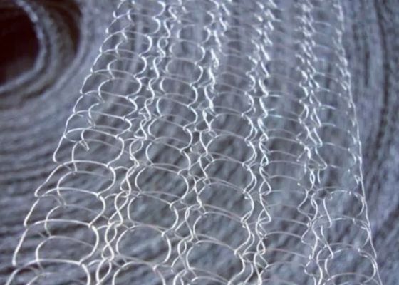 201 Stainless Steel Knitted Wire Mesh Fabricated As Flat Pads And Cylindrical Filters