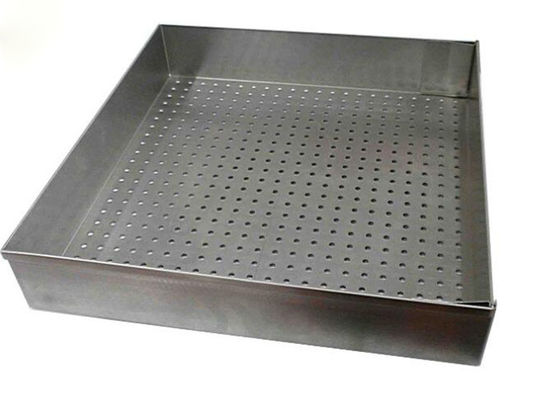 Food Grade 14 Inch Stainless Steel Wire Mesh Trays For Baking / Drying
