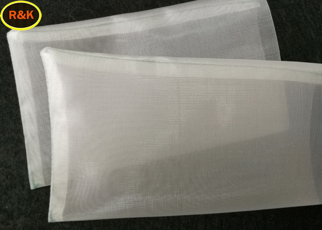 Empty Mesh Tea Bags / Nylon Mesh Filter Bags 160 Micron With Green