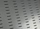 Black punched metal sheet Oblong or Square Hole Pattern