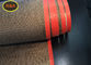 4 MM×4 MM teflen Conveyor Belt Coated Fiberglass Red Edge For Printing
