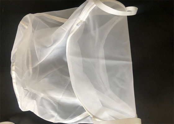 Eco Friendly Large Size White Nylon Filter Bag 10 50 100 150 Micron Rated For Washing