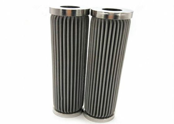 Stainless Steel Pleated Filter Mesh with SS304 SS316 Material for 1-300um Filtration Range and -196℃-400℃ Temperature Resistance