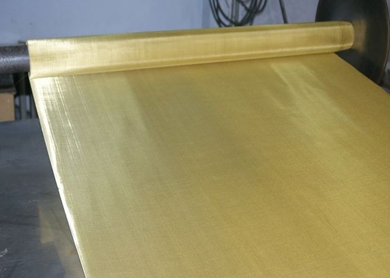 Fine Twilled Weave Brass Woven Wire Mesh for Abrasion Resistant Clay and Powder Filtration