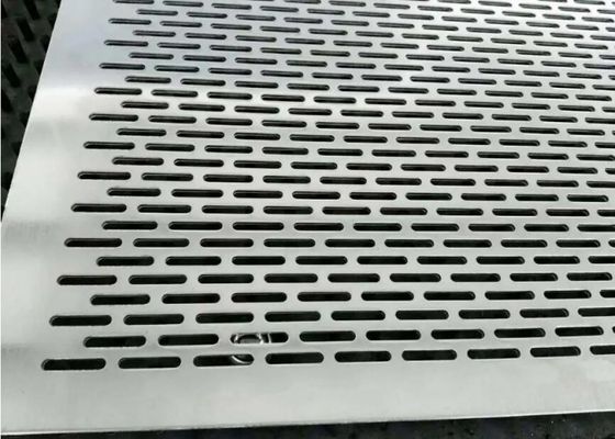 Oblong Hole Aluminum Punch Plate 2mm Perforated Sheet Anti Corrosion
