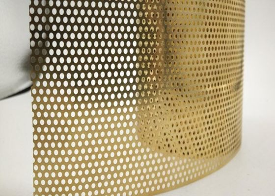Thickness 0.1mm-8mm Punched Metal Sheet Perforated Copper Screen Erosion Resistant