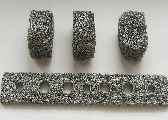 SS304 SS316 Compressed Knitted Wire Mesh Gaskets For Shock Absorption