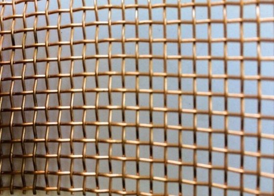 Copper Or Other Alloys Plain Weave Woven Wire Mesh Screen 50m Length