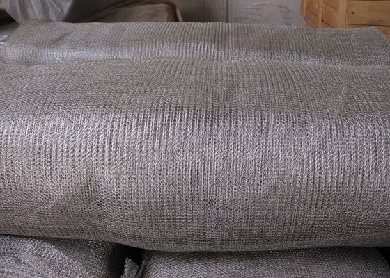 Fine 30mm Width Stainless Steel Knitted Wire Mesh Tube High Strength
