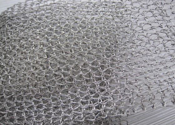Multi Strand Knitted Wire Mesh Fabric Heat Resistant