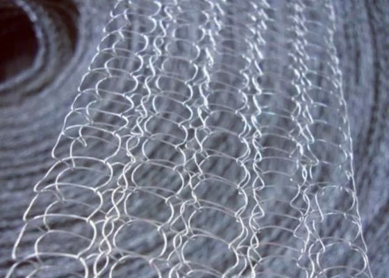 201 Stainless Steel Knitted Wire Mesh Fabricated As Flat Pads And Cylindrical Filters