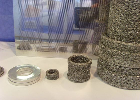 Durable Stainless Steel Woven Single Strand Knitted Wire Mesh Tube For Filtration