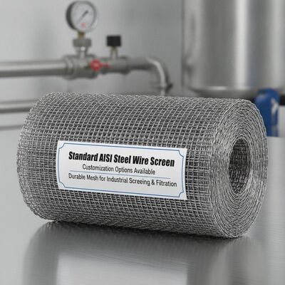 Standard AISI Steel Wire Screen Customization Options Durable Mesh for Industrial Screening and Filtration