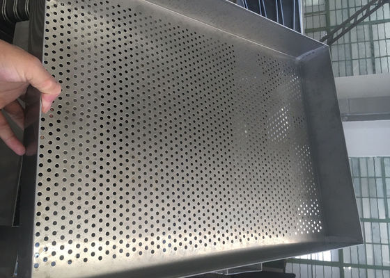 Baking Filter Stainless Steel Wire Mesh Trays , Square Mesh Metal Tray