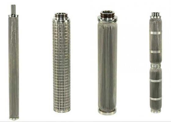 Stainless Steel Pleated Filter Mesh with SS304 SS316 Material for 1-300um Filtration Range and -196℃-400℃ Temperature Resistance