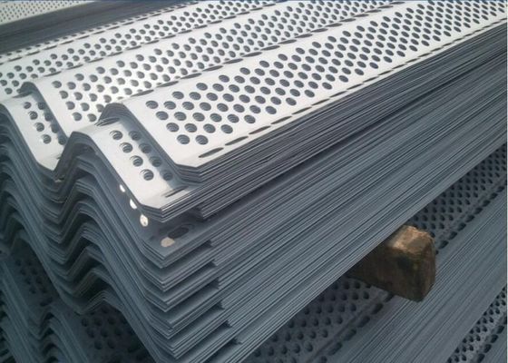 Flexible Flame Retardant Punched Metal Screen Windproof  Dust Suppression Net