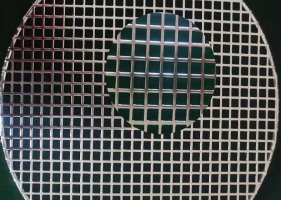 SS304 Round Hole Square Perforated Metal Sheet 8mm Dustproof BBQ Grill Mesh