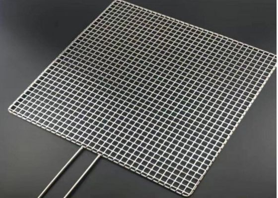 SS304 Round Hole Square Perforated Metal Sheet 8mm Dustproof BBQ Grill Mesh