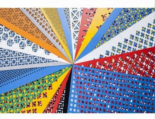 Slotted Hole Punched Metal Sheet and Perforated Metal Panel in Multiple Colors with Aluminum and Stainless Steel Material