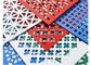 Slotted Hole Punched Metal Screen Aluminum Perforated Panels Multiple Colors