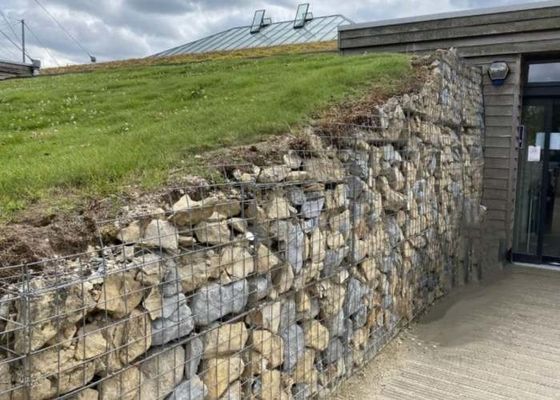 ISO45001 Certified Zn-5 Al Galvanized Welded Wire Mesh Panels with 50x70 Hole Size for Gabion Retaining Wall