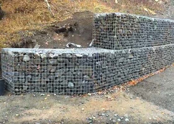 ISO45001 Certified Zn-5 Al Galvanized Welded Wire Mesh Panels with 50x70 Hole Size for Gabion Retaining Wall