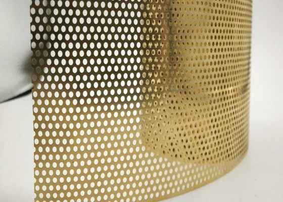 Thickness 0.1mm-8mm Punched Metal Sheet Perforated Copper Screen with Aperture 0.8-100mm and Erosion Resistant Properties