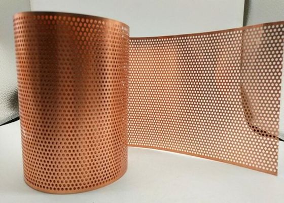Thickness 0.1mm-8mm Punched Metal Sheet Perforated Copper Screen with Aperture 0.8-100mm and Erosion Resistant Properties