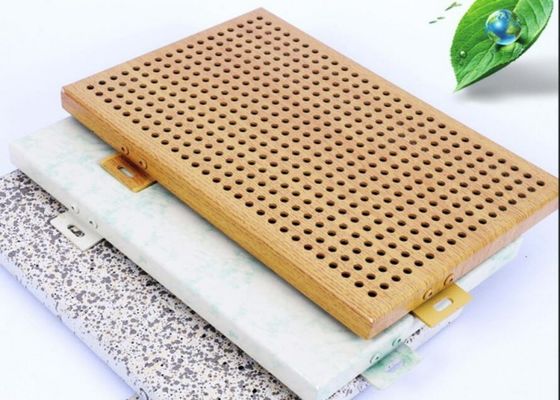 Anti Humidity Perforated Aluminium Facade Plate with Fluorocarbon Coating in 1220*2440 and 1000*2000 Sizes