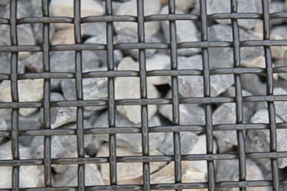 Hole Size 0.16mm To 25.4mm Woven Wire Mesh Screen Width 0.2-2.5m For Stone Crusher