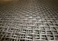 0.8mm-12.7mm Corrosion Resistant Crimp Wire Mesh Screen Silver And Black