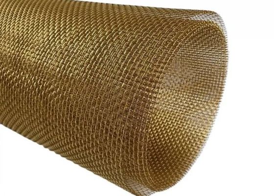 2-200 Mesh Plain Woven Brass Brass Filter Screen Mesh Heat Resistant