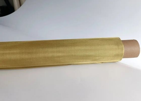 2-200 Mesh Plain Woven Brass Brass Filter Screen Mesh Heat Resistant