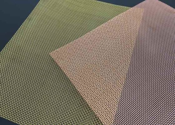 2-200 Mesh Plain Woven Brass Brass Filter Screen Mesh Heat Resistant