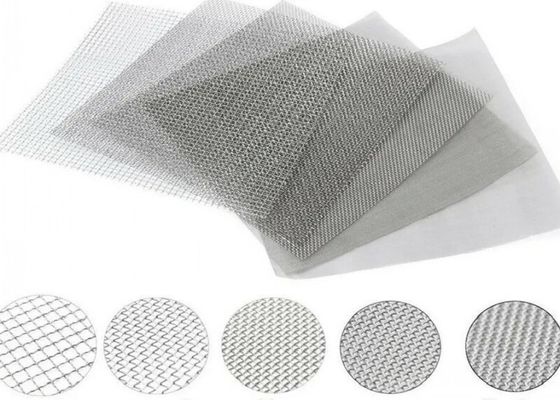 Chemical Fiber Industry 201 Stainless Steel Wire Screen Mesh Raw Edge 0.03m-6.5m Width