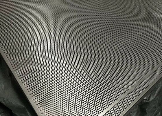 Silver Color Hexagon 0.5mm Perforated Mesh Sheet Stainless Steel