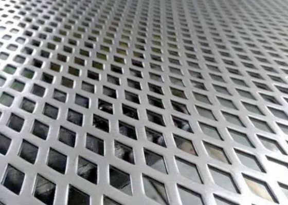 Filter Diamond Punched Perforated Metal Mesh Sheet Length Customized 0.1mm Hole Size