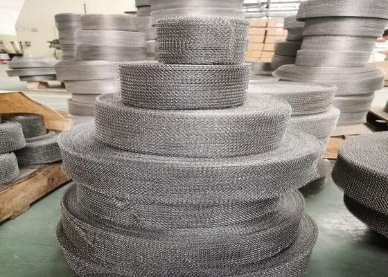 40mm Width Knitted Stainless Steel Mesh Tube For Filter Elements