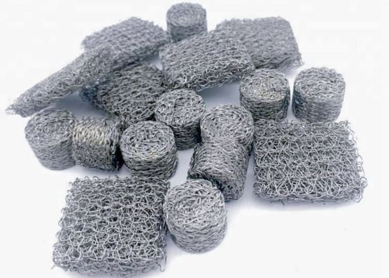 Solid Filter Knitted Metal Mesh Multi Strand Wire Weave Method anticorrosion