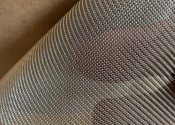 Twilled Weave Stainless Steel Wire Cloth Efficient Filtration Count 2-600