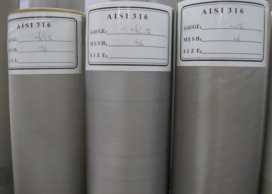 Binding Edge Treatment Woven Wire Mesh Filter Stainless Steel 316 For Industrial