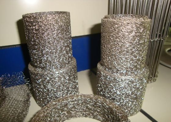 Efficient Filtration Knitted Wire Stainless Steel Filter Mesh 0.05mm-1.8mm Aperture