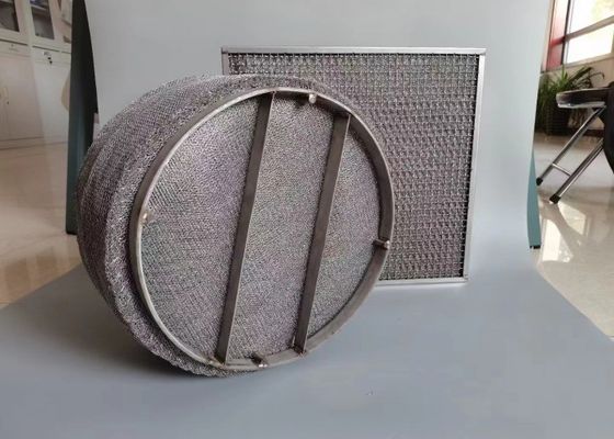 Efficient Filtration Knitted Wire Stainless Steel Filter Mesh 0.05mm-1.8mm Aperture