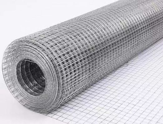 White Galvanized Steel 14 Gauge Wire Mesh Roll Straight Edge Type