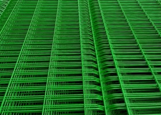 Plastic Coated Welded Wire Mesh Fence Panels Corrosion Resistance 2curved