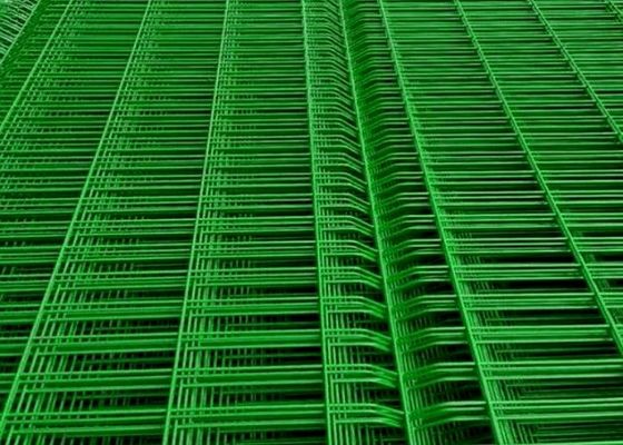 Plastic Coated Welded Wire Mesh Fence Panels Corrosion Resistance 2curved