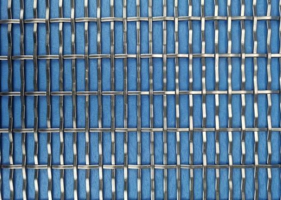 Corrosion Resistant Woven Wire Mesh Screen With Square Mesh For 30° 180° Hook Type Vibrating Screen
