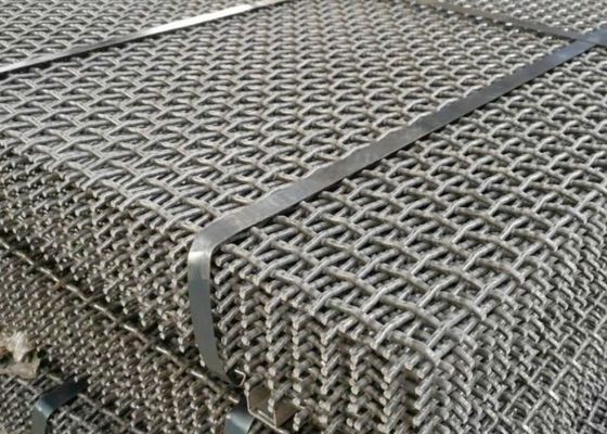 Corrosion Resistant Woven Wire Mesh Screen With Square Mesh For 30° 180° Hook Type Vibrating Screen