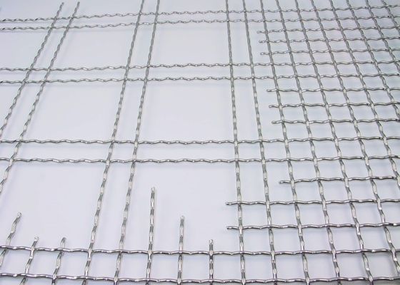 Heavy Impact Resistant Woven Wire Mesh Screen Galvanized Square Mesh With Long Service Life